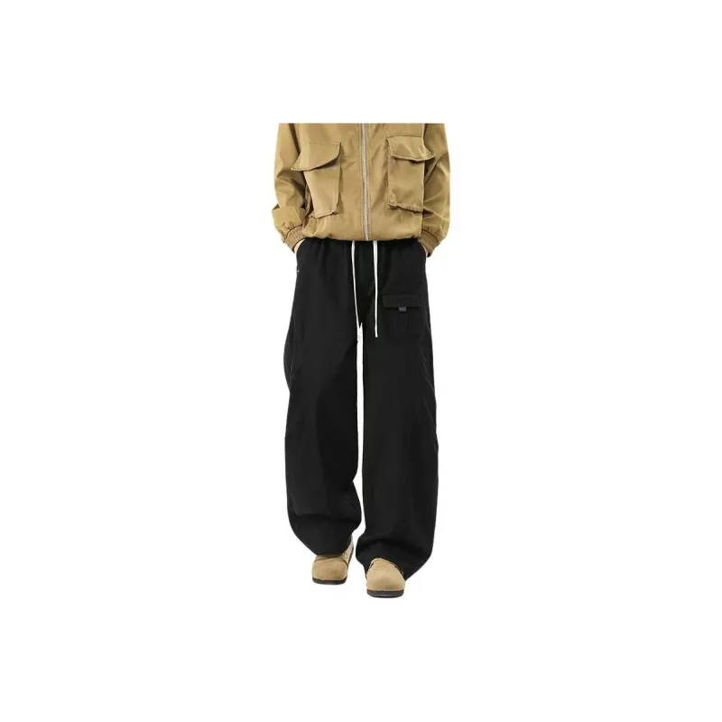 NOME Trendy Draped Comfortable Versatile Lace Up Pants Unisex-0