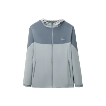 HLA Jackets Men Medium Gray Splicing 48