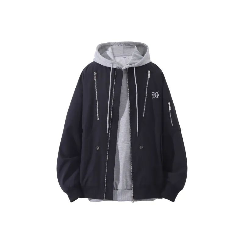 TITH Jackets Coats Unisex Burgundy-2