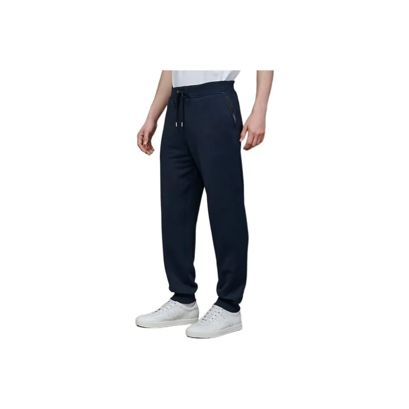 HERMES Knitted Sweatpants Men Navy Blue-0