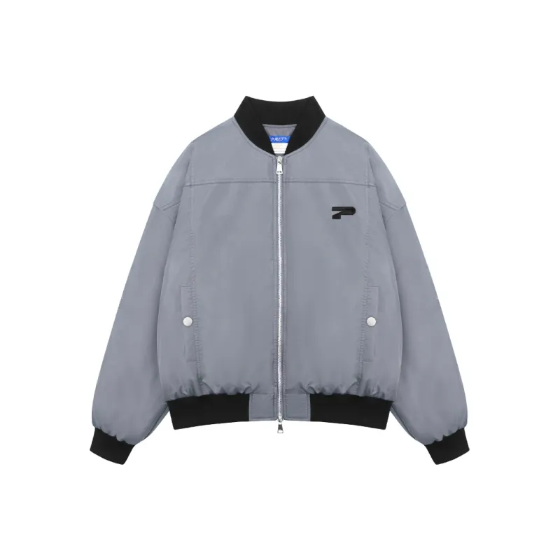PMET Cleanfit Trendy Loose Fit Cropped Silhouette MA1 Flight Coat Unisex-0