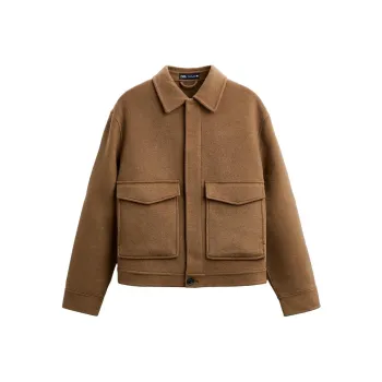 ZARA Jackets Men Tan