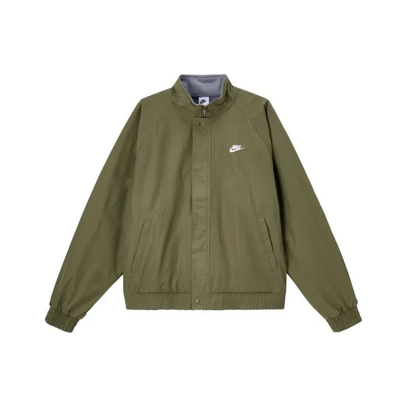 Nike Club Jacket Men's Medium Olive Green/White-0