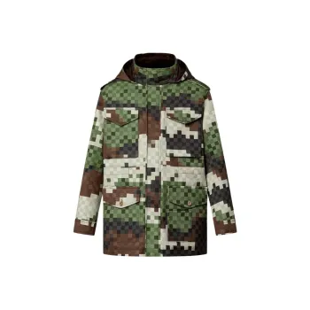 LOUIS VUITTON Cotton Damier Damoflage Parka