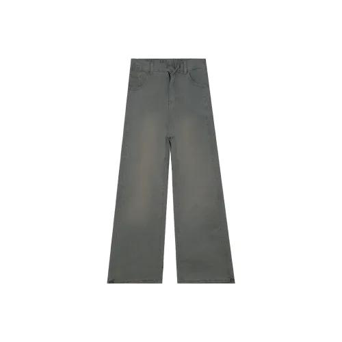 Menglaini Jeans Unisex Yellow Mud