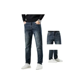 DABAISHA Jeans Men's Dark Vintage Blue