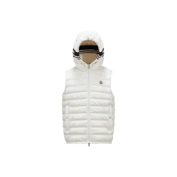 Moncler Logo Patch Zip Up Vest