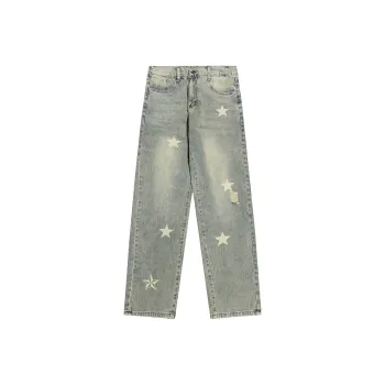 UPZCY Jeans Unisex Yellow Mud