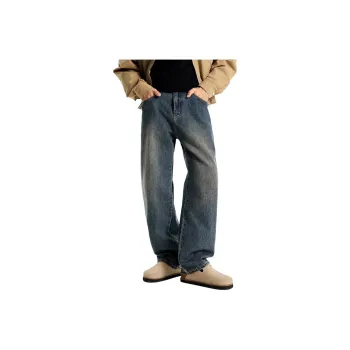 DUATOGE Jeans Men's Vintage Blue 