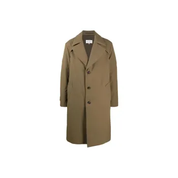 Maison Margiela Trench Coats Men Umber