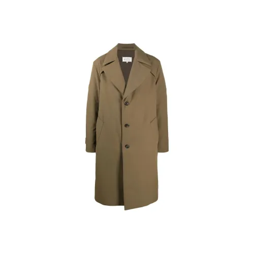 Maison Margiela Trench Coats Men Umber