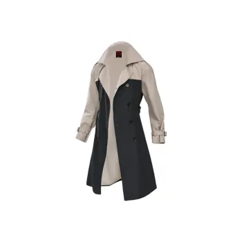 Ricky Tenko Trench Coats Unisex Multicolor