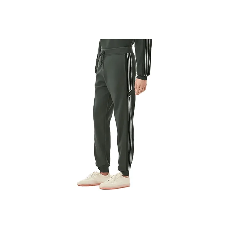 HERMES Knitted Sweatpants Men Green-1