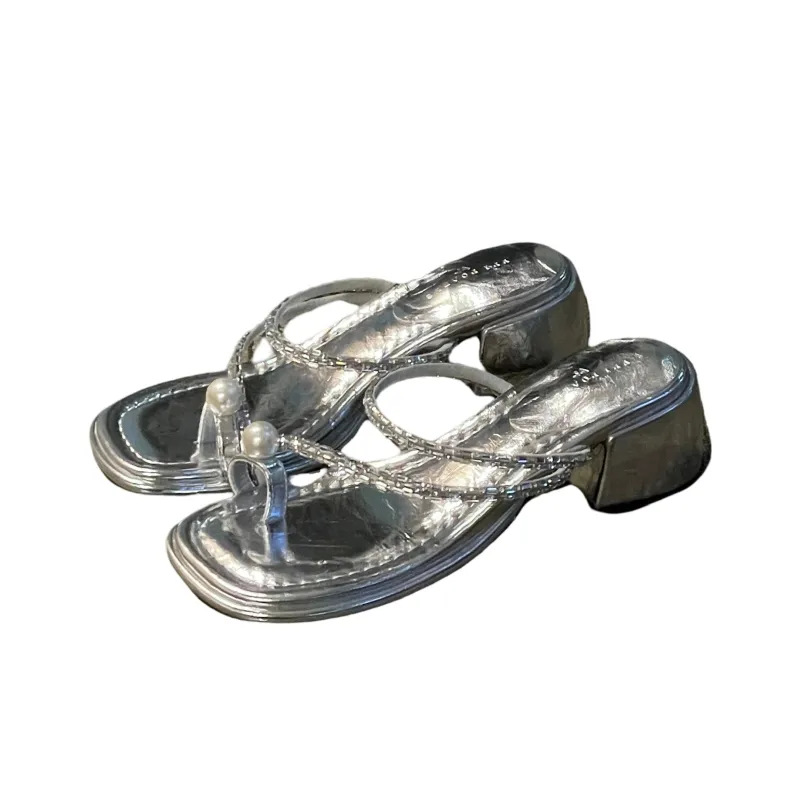 LURAD Slide Slippers Women's Silver-2