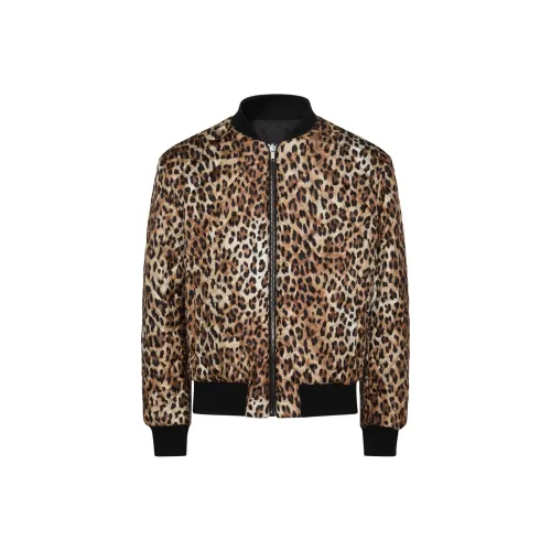 Maison Margiela Jackets Coats Mens Leopard Print