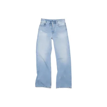 Acne Studios Mid Rise Loose Bootcut Rigid Denim Jeans