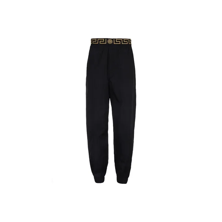 VERSACE Knitted Sweatpants Men's Black-0