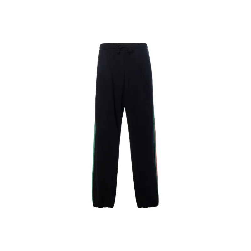 GUCCI X The North Face Web Print Cotton Jogging Pants-0