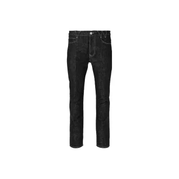 Vivienne Westwood Embroidered-slogan Straight-leg Jeans