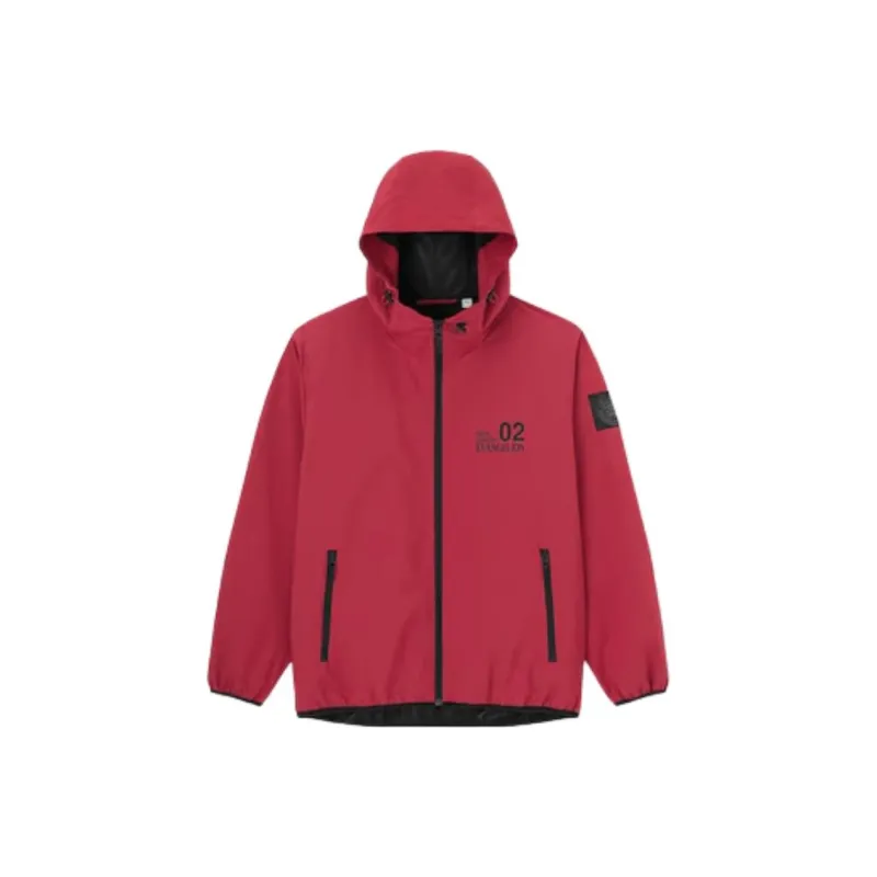 GU EVA Collaboration Jackets Men Red-0