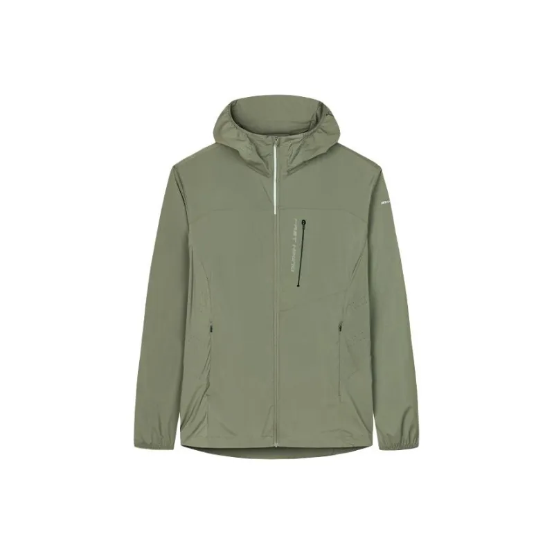 Anta Outdoor Collection Trench Coat Men's Murky Olive Green-0