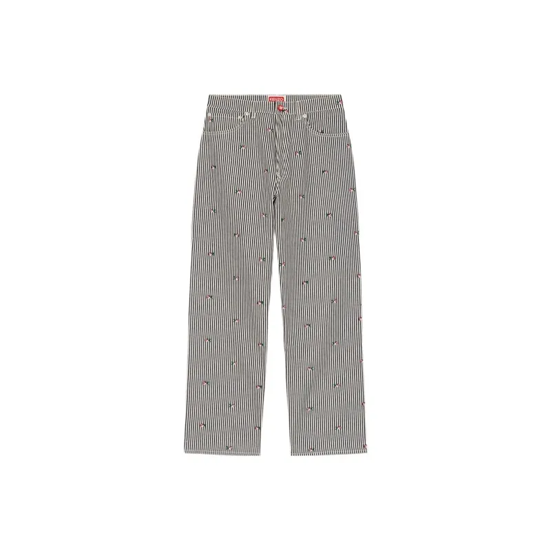 KENZO Floral print Straight leg Jeans-0