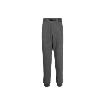 VERSACE Knitted Sweatpants Men Gray