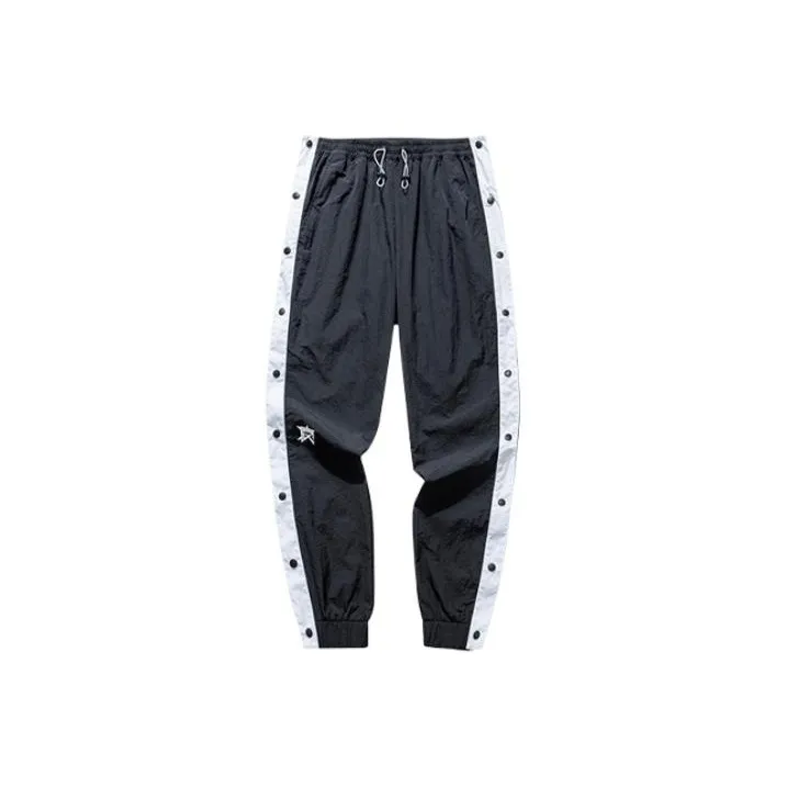 ANTA Basketball Collection Knitted Sweatpants Men Black-0