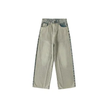 Crying Center Jeans Unisex Vintage Blue
