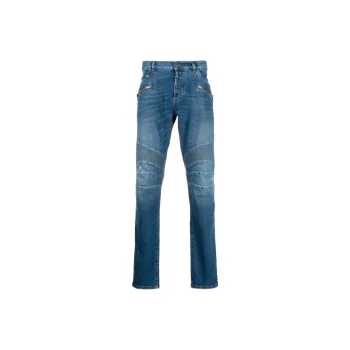 BALMAIN Vintage Scraps Slim Fit Ribbed Jeans