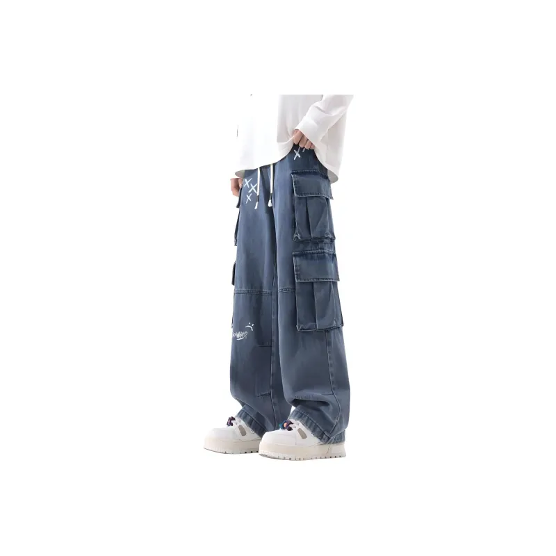 Qnxeey Jeans Unisex-7