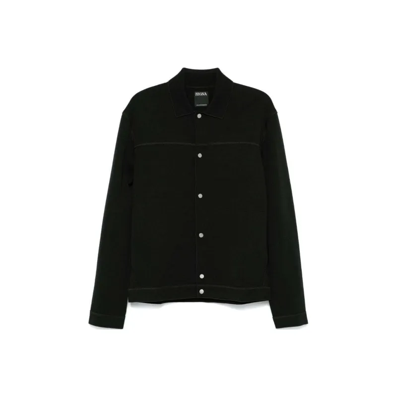 Zzegna Long Sleeved Jersey Shirt Jacket-0