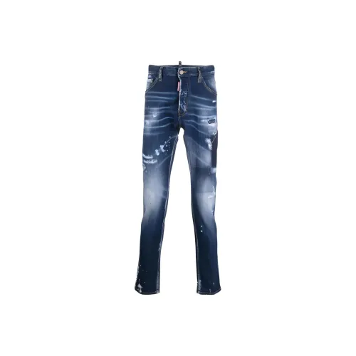 DSQUARED 2 Tiffany Distressed Mid Rise Jeans