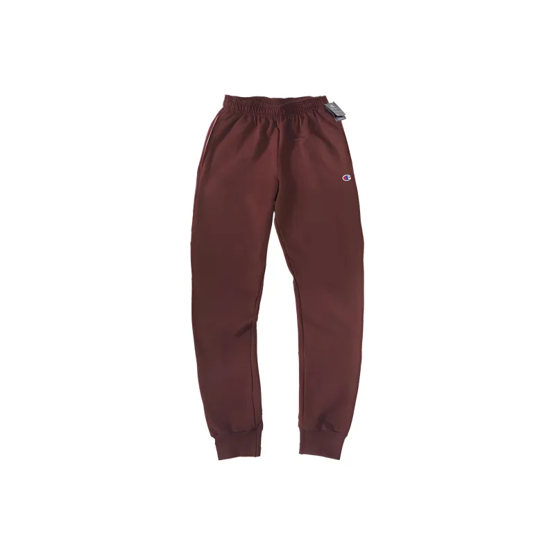 Champion Knitted Sweatpants Men Burgundy-0