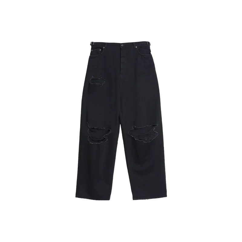 Balenciaga SS22 Jeans Loose Fit Style Men's Black-0