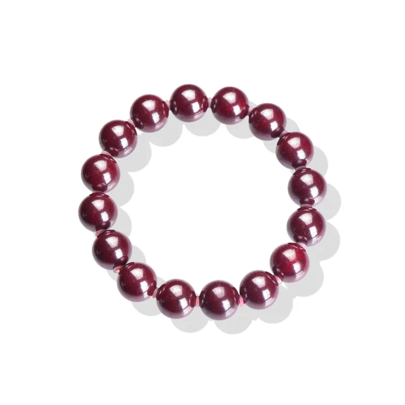 Gu He Natural Cinnabar Jade Bracelets Men's-21