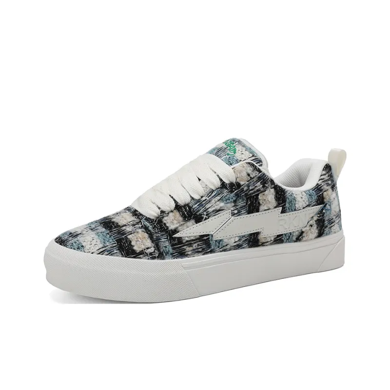 RKNE x PAIBLOKS Slip Resistant Shock Absorbers With Abrasion Resistant Properties Low Top Skateboard Shoes Unisex-7