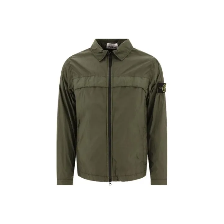 STONE ISLAND Jackets Coats Men's Dark Green-0