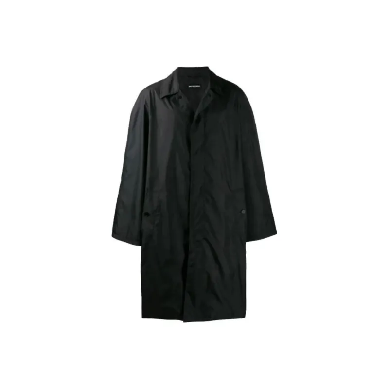 Balenciaga Trench Coat Men's Black-0