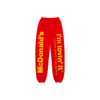 Mcdonald's X Cactus Plant Flea Market Knitted Sweatpants Unisex Red