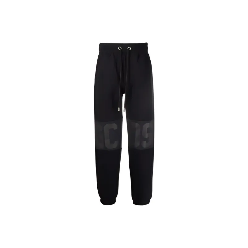 GCDS Knitted Sweatpants Men Black-0
