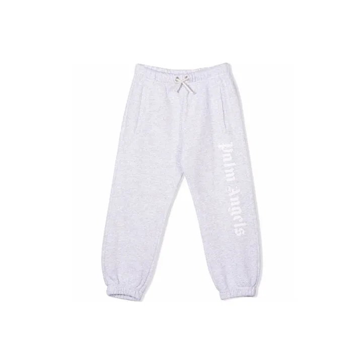 PALM ANGELS Knitted Sweatpants Kids Gray-0