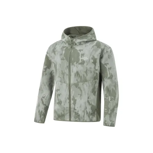 LiNing Fitness Series Jackets Coats Men's Screw Smoke Green