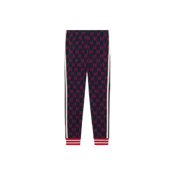 GUCCI Casual Pants Men's Blue Red