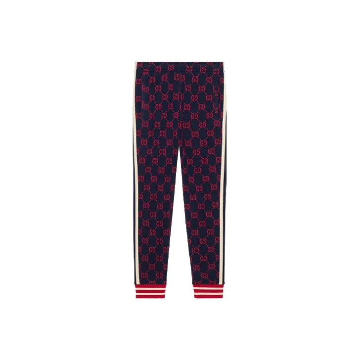 GUCCI Casual Pants Men's Blue Red-0