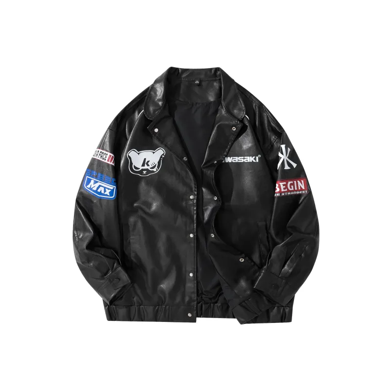 Kawasaki Leather Jackets Unisex-0