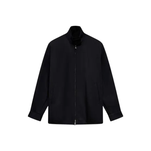 PRADA Triangle Logo Zipped Oversized Jacket