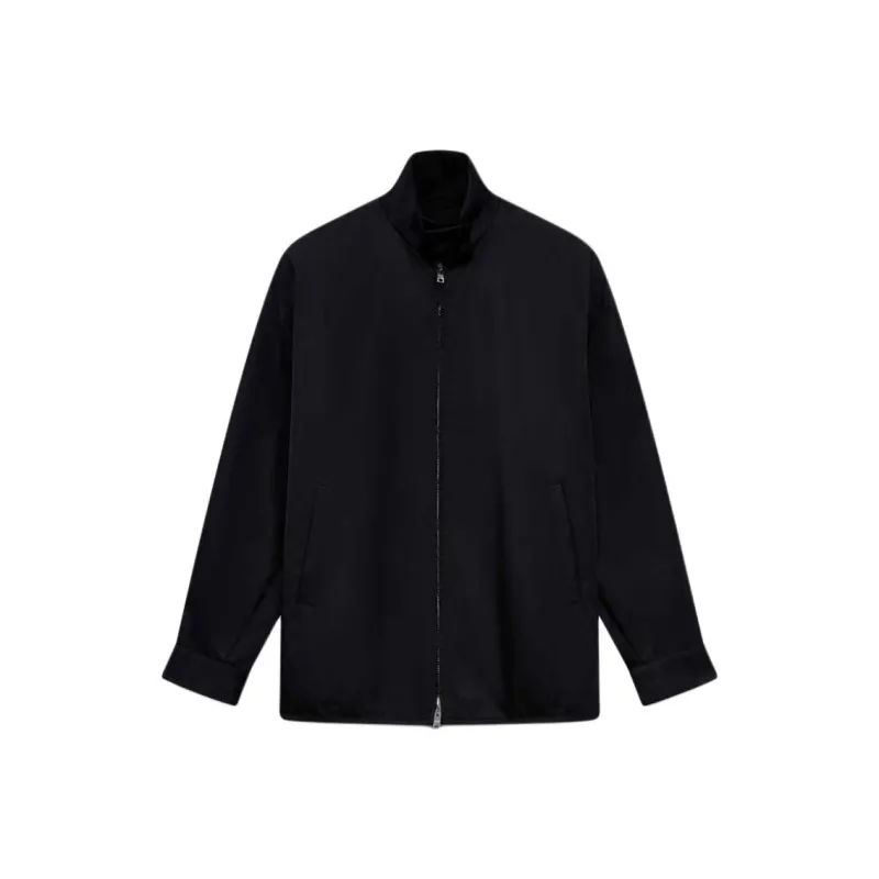 PRADA Triangle Logo Zipped Oversized Jacket-0