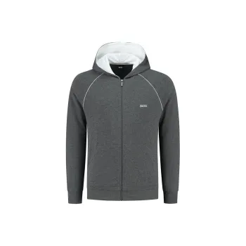 HUGO BOSS Logo embroidered Zip up Hoodie
