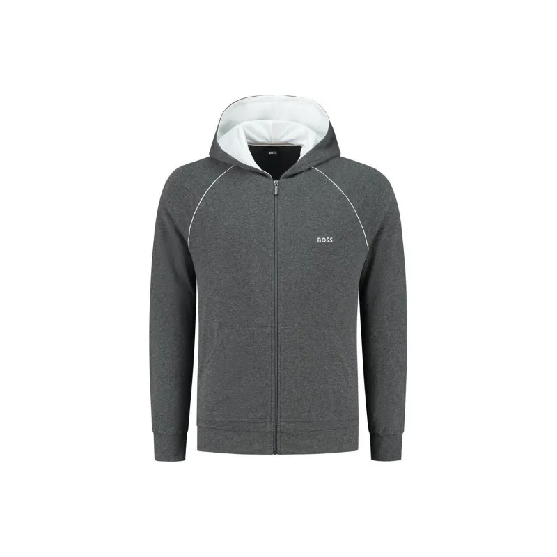 HUGO BOSS Logo embroidered Zip up Hoodie-0